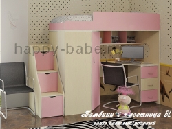 Кровать чердак БамБини 4 + Лестница BL в новом окне