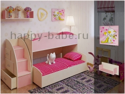 Выкатная двухъярусная кровать Бамбини 26 в новом окне