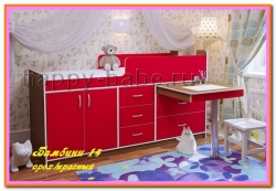 Детская кровать чердак Бамбини 14 в новом окне