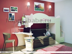 Кровать-чердак с диваном Divanno-1 в новом окне