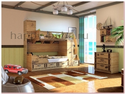 Комната для двух мальчиков Корсар №17 в новом окне