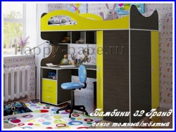 Кровать чердак для подростка Бамбини-32 Grand в новом окне