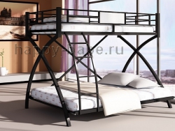 Двухъярусная кровать из железа