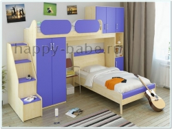 Комната для двоих детей Карамель №5 в новом окне