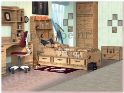 Детские комнаты Корсар №11 в новом окне