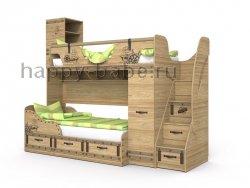 Двухъярусная кровать Корсар-4 + Корсар-3 в новом окне