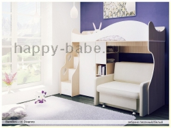 Кровать-чердак с диваном Divanno-16 в новом окне