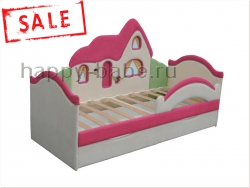 Мягкая детская кроватка Домик в новом окне