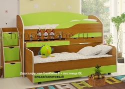 Детская мебель Бамбини 8 + лестница BL в новом окне
