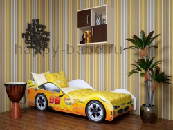 Кроватка для детей мотоцикл Байк Черный в новом окне