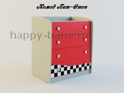 Комод ПИТ-СТОП (красный) в новом окне