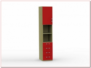 Шкаф одностворчатый (4 ящика, 2 ниши, 1 дверь) АРТ 17.201.01