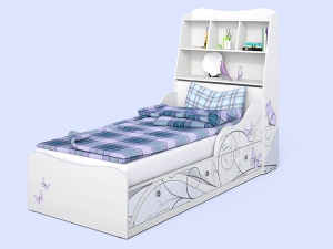 Кровать для девочки Леди-3 с изголовьем
