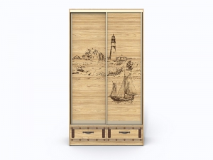 Двухдверный шкаф-купе Корсар 2-1