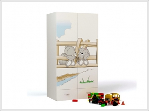 Шкаф 2-х дверный Bears