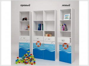 Стеллаж узкий Океан(правый)