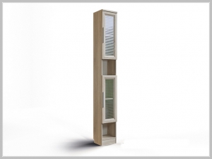 Шкаф узкий Шервуд Ш-07,стекло