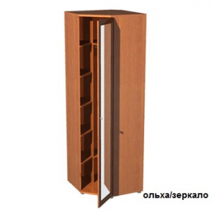 Шкаф  с зеркалом Олимп арт.ШО-22 ольха/крем