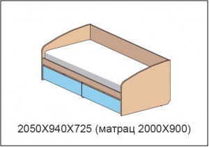 Кровать  арт.26К100 Next