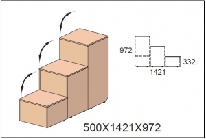 Тумба  арт.26Т032 Next( для формирования двухъярусной кровати)