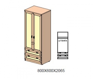 Шкаф арт.26Н124 Next Сlassic