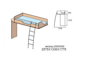 Кровать верхняя арт.26К1309 Next Classic