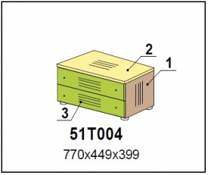 Тумба-подиум  арт.51Т004 / коллекция Солнечный Город /