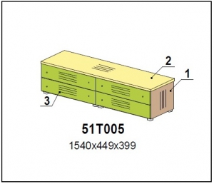 Тумба-подиум  арт.51Т005 / коллекция Солнечный Город /