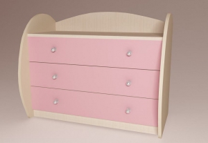 Комод низкий с 3-мя ящиками